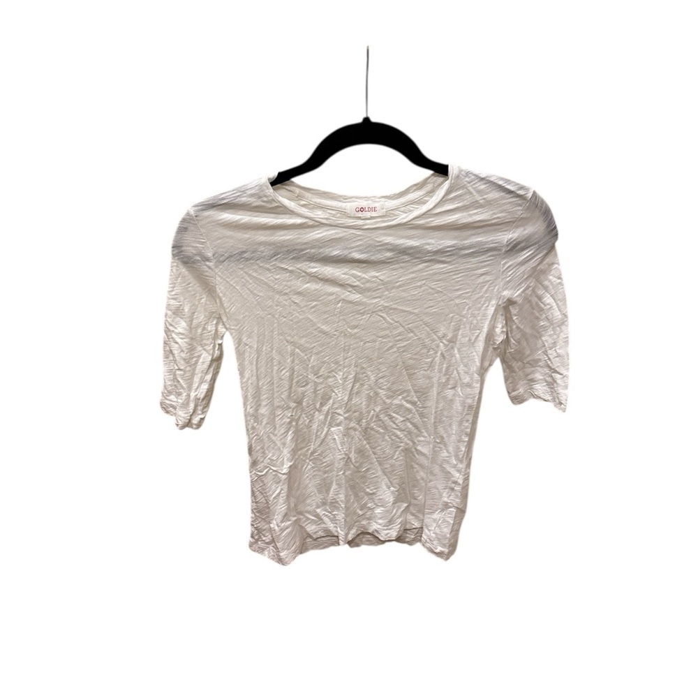 Goldie Classic White Short Sleeve Tee
